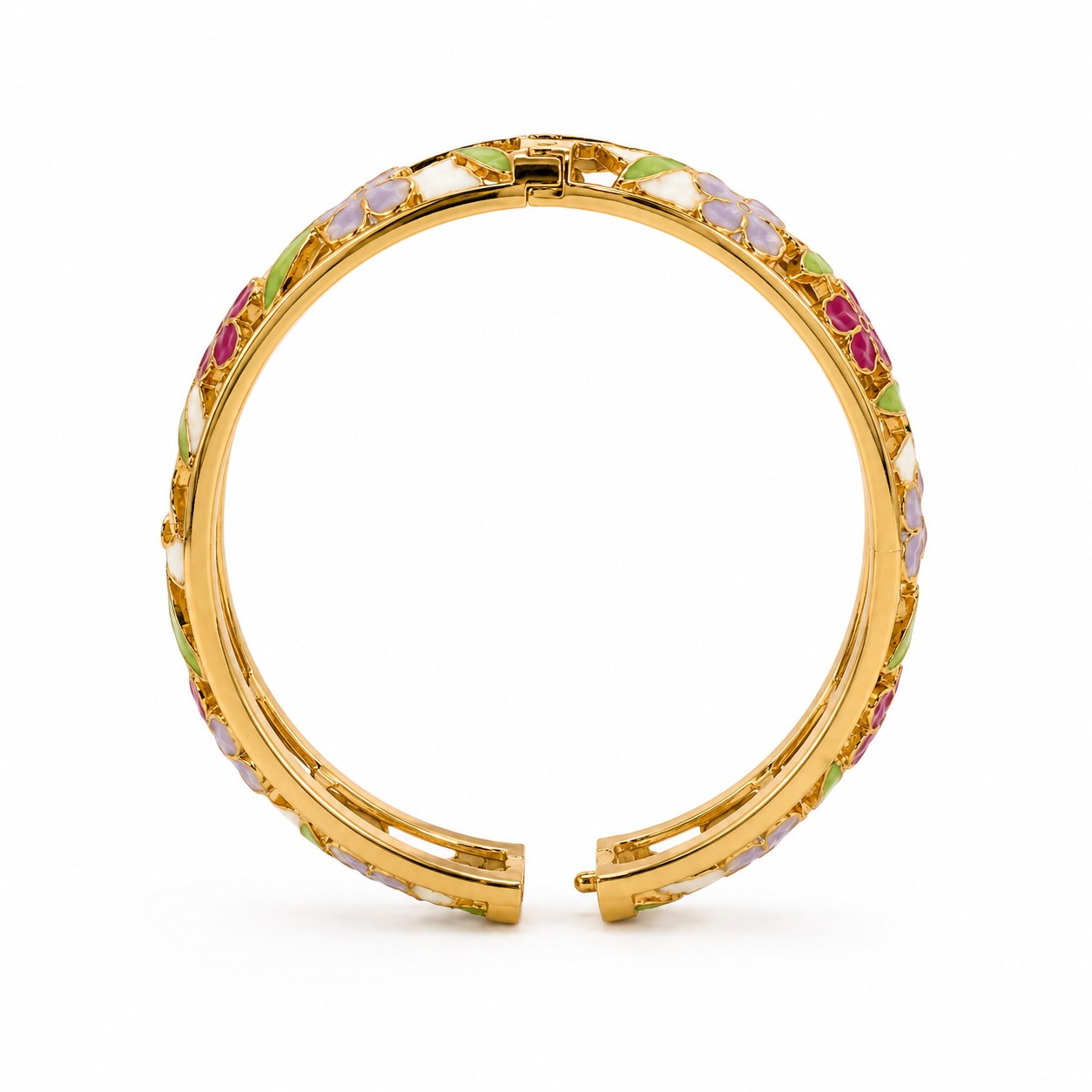 Spring Blossom Gold Bangle