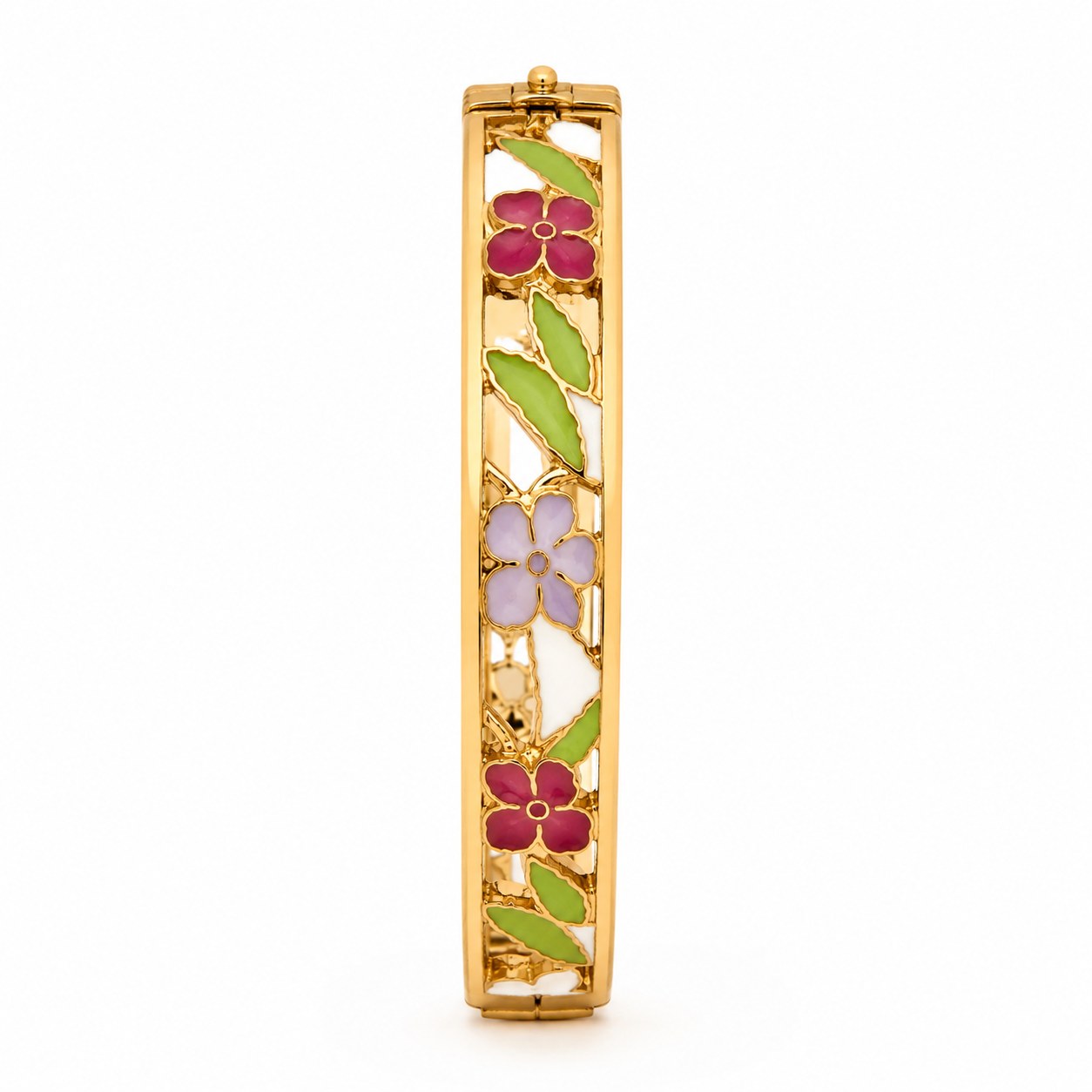 Spring Blossom Gold Bangle